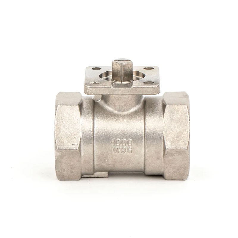 Válvula de bola roscada de acero inoxidable de 1 por ciento