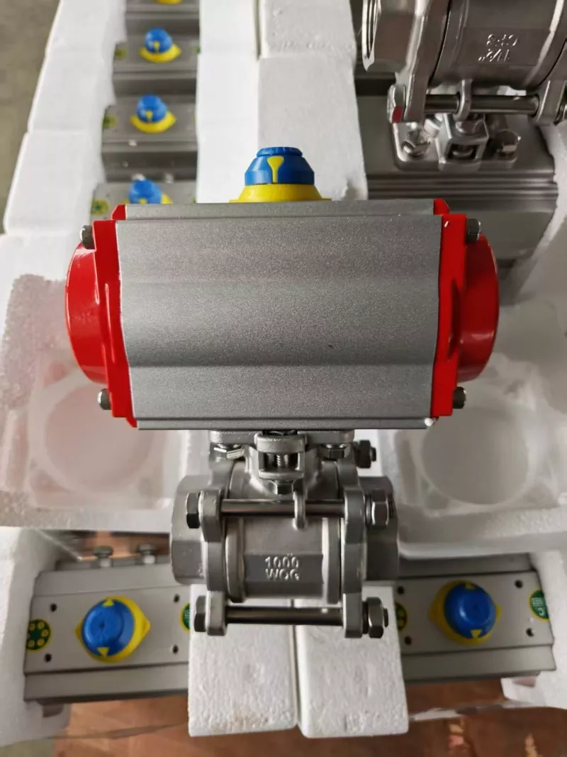 Válvula de bola neumática de 3 piezas: control de precisión, cero fugas, automatización inteligente