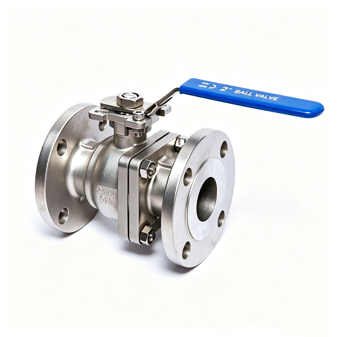 Válvula de bola flotante con brida de acero inoxidable ANSI CLASS150LB