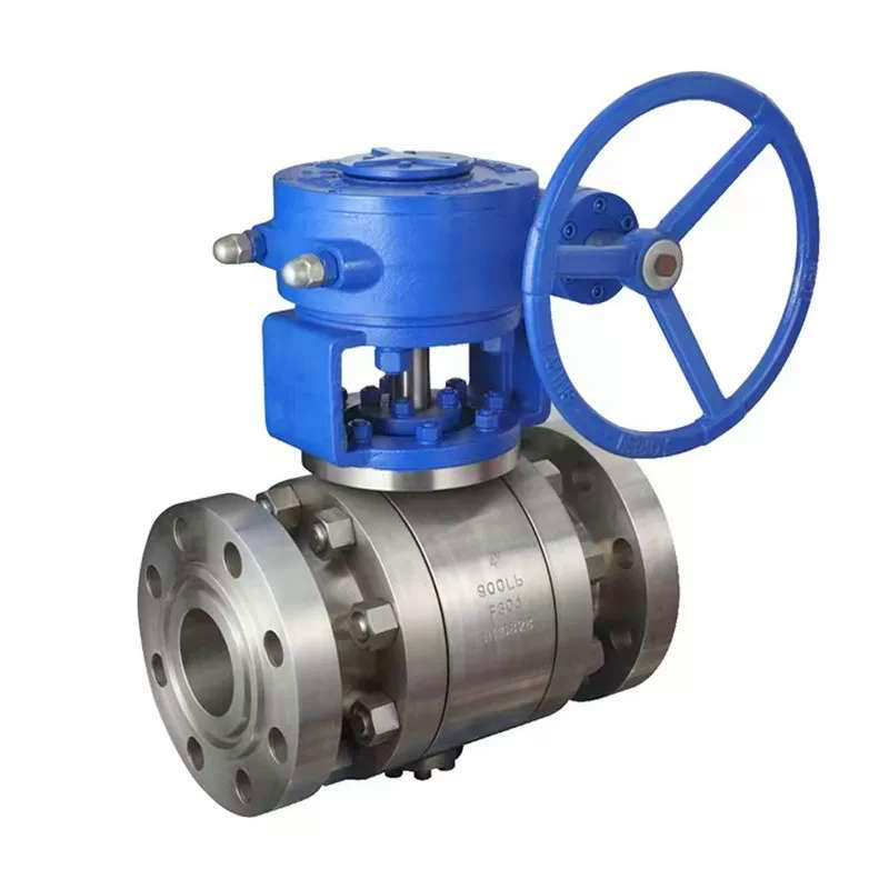Válvulas de bola de muñón con brida de 3 piezas de acero inoxidable forjado